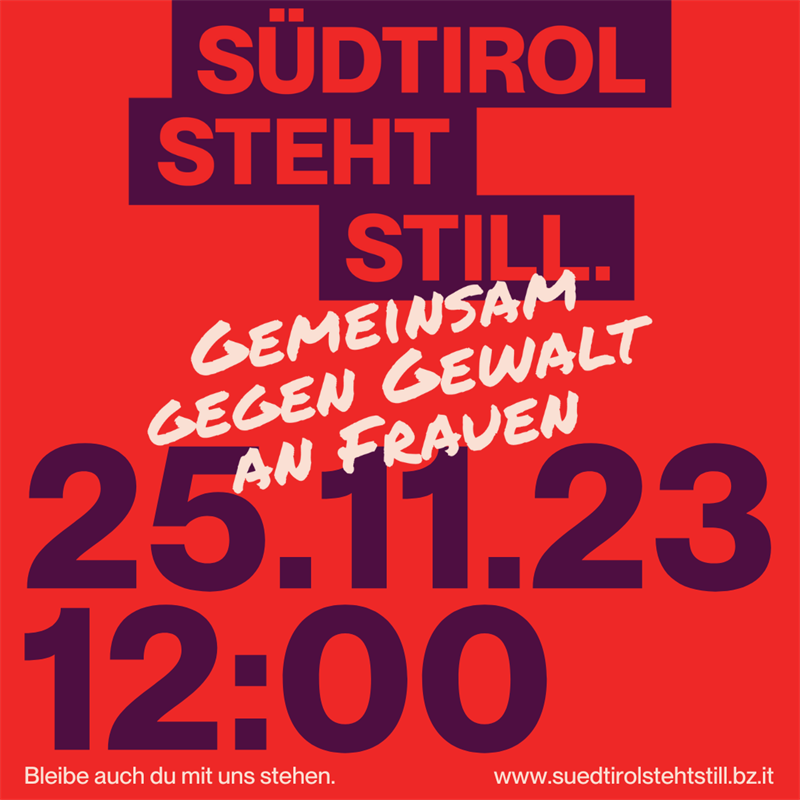 www.suedtirolstehtstill.bz.it Südtirol steht still.